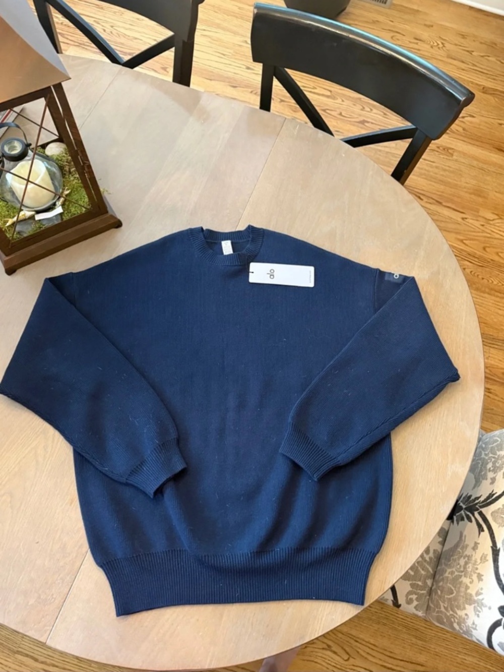 Alo Yoga | Scholar Crew Neck Sweater - Navy